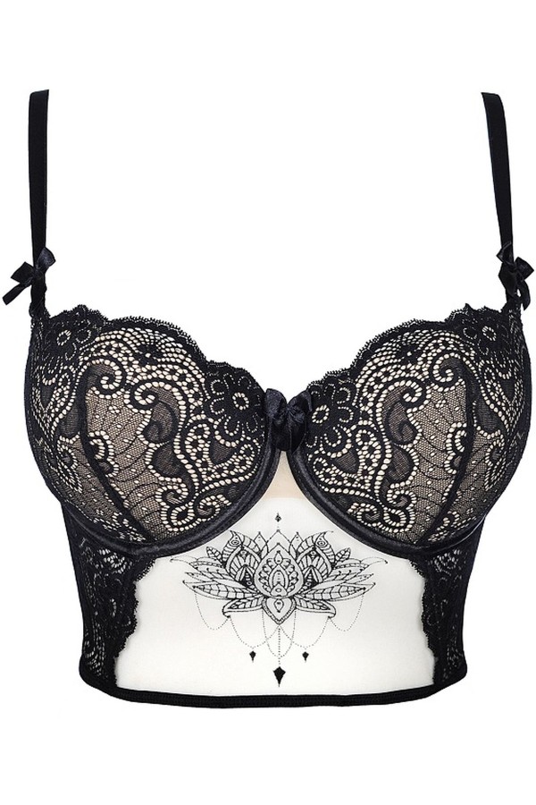♥ V-9031 Bustier Schwarz von Axami ♥ kaufen | Fesselliebe