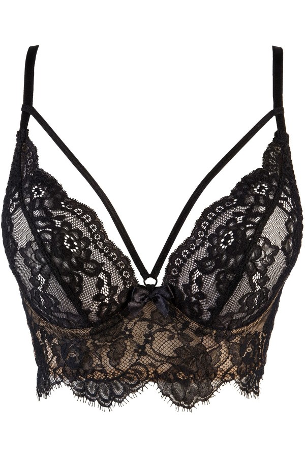♥ V-9491 Bustier Schwarz von Axami ♥ kaufen | Fesselliebe