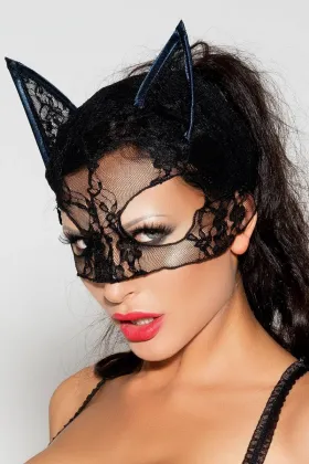 Schwarze Katzenmaske Mk 04 von Meseduce kaufen - Fesselliebe